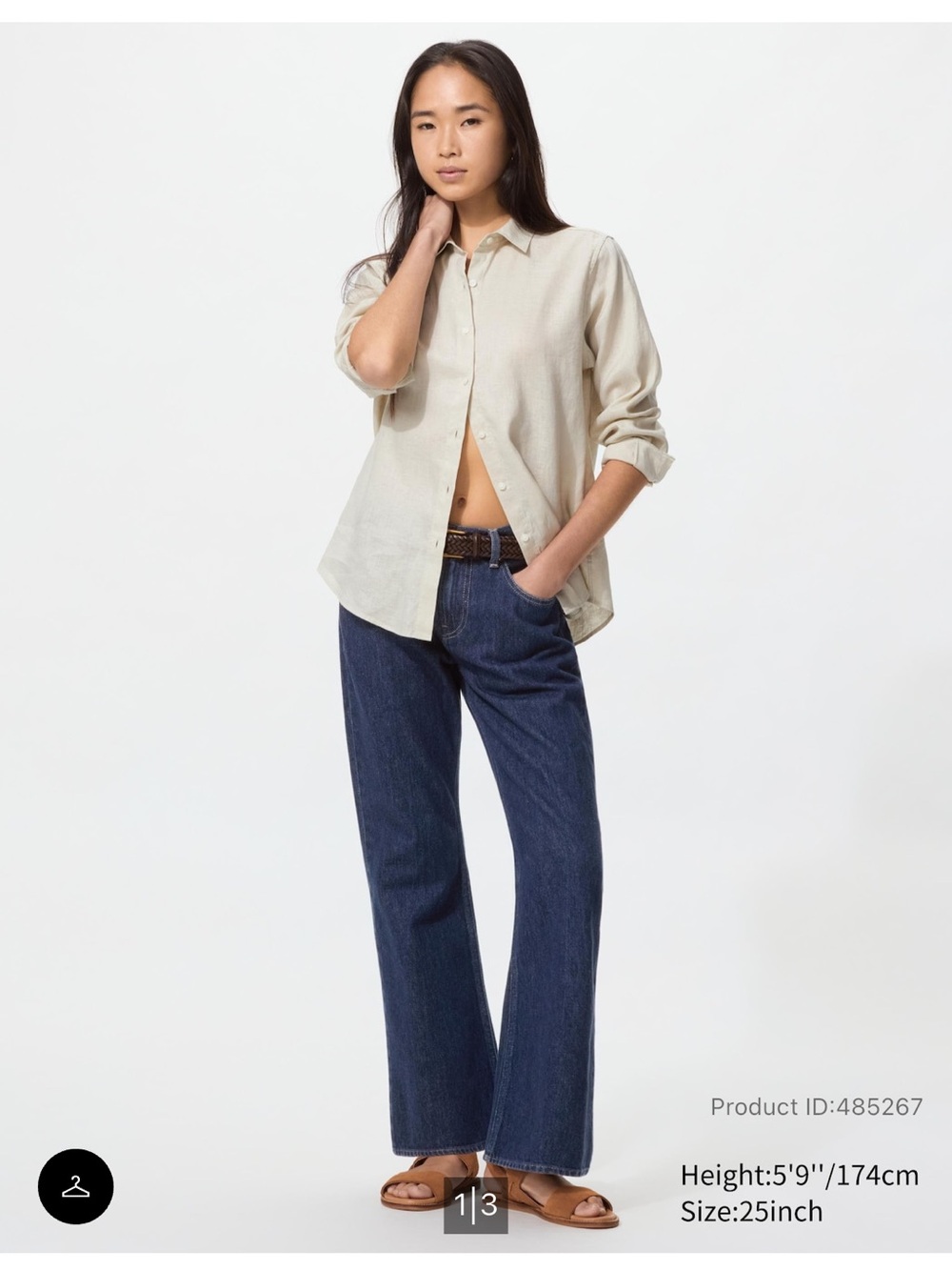 Uniqlo Women's Boot Cut Jeans - Dark Blue